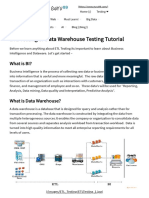 ETL Testing or Data Warehouse Testing Tutorial