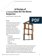 Structural Design of Foundations For The Home Inspector - InterNACHI