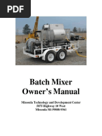 Batch Mixer Manual