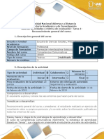 Guía de Actividades y Rúbrica de Evaluación - Tarea 1-Reconocimiento General Del Curso PDF