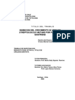 Inhibicion Del Crecimiento in Vitro de Strep To Cocos Mutans Por Papaina