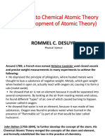 Corpuscles To Chemical Atomic Theory