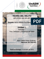 Teoría Del Delito Unidad 1 - UNADM