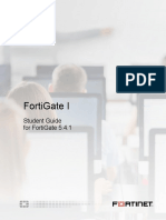 StudentGuide I FortiGAte 5.4