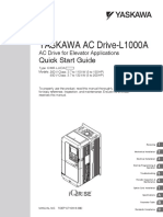 Yaskawa L1000A Quick Start Guide TOEPC71061638