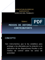 Medios de Defensa Del Contribuyent Derecho Procesal Fiscal