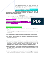 Acta Constitutiva de Una Sociedad de Responsabilidad Limitada