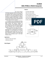 OBD (PWM) To RS232 Interpreter ELM320: Description Features