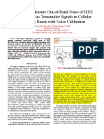 A System To Measure Out-of-Band Noise of IEEE 802.11b/g/a/n/ac Transmitter Signals in Cellular Frequency Bands With Noise Calibration