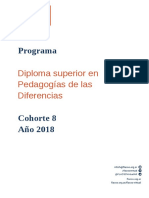 Pedagogía de Las Diferencias 2018