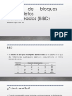 Diseño de Bloques Incompletos Balanceados (BIBD)