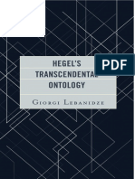 Hegels Transcendental Ontology 1