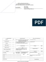 ITP Form (Blank Template) PREVOC