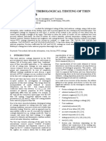 A Method For Tribological Testing of Thin Hard Coatings: Ichalczewski Iekoszewski Zczerek Uszynski