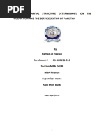 Effect of Capital Structure Determinants On The Production and The Service Sector of Pakistan