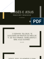 Um Paralelo Entre Moisés e Jesus