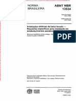 NBR 13534 - Instalações Elétricas de Baixa Tensão - Requisitos para Estabelecimentos Assistenciais de Saúde