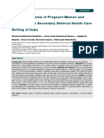 Nutritional Status of Pregnant Women and Newborns in A Secondary Referral Health Care Setting of India