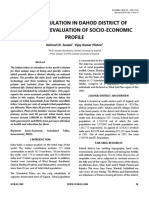 Tribal Population in Dahod District of Gujarat: An Evaluation of Socio-Economic Profile