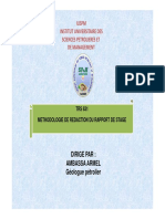 Methodologie de Redction Du Rapport de Stage TRS 631 PDF