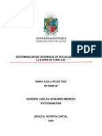 Informe de Diferencias de Elevaciones