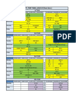 Time Table-January 2019