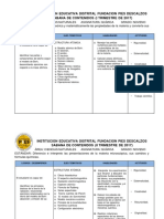 Sábana de Contenido Química 9º 2017