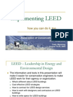 Implementing LEED: How You Can Do It, Too