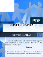 Cost of Capital