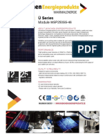 MÜNCHEN SOLAR MSP250SS-48 250W 60V 96-Cells-Poly