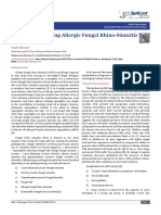 Understanding Allergic Fungal Rhino-Sinusitis: Otolaryngology