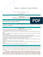 Lição 7 Tentação - A Batalha Por Nossas Escolhas e Atitudes