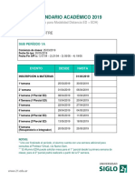 Siglo XXI Calendario Academico Mod Distancia 2019