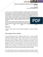 Tejiendo Escuelas A Partir de La Experimentación: Laboratorio de Derechos Humanos y Ciudadanías. John Estrada. IDEP - Secretaría de Educación de Bogotá.