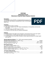 NTE7004 Integrated Circuit Electronic Channel Select System Control