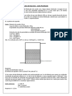 Lista de Exercício - Leito Fluidizado