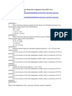 MAT 510 Week 7 Quiz Linear Regression Assignment Latest 100% Score