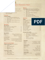 Black Powder II Quick Reference