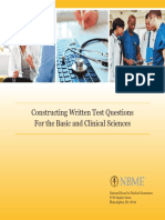 Constructing Written Test Questions For The Basic and Clinical Sciences