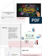 Marketing Division: PT. Indonesia Equipment Centre