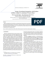 Change in Anisotropy of Mechanical Properties With Beta Phase