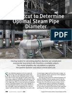 A Shortcut To Determine Optimal Steam Pipe Diameter: Heat Transfer