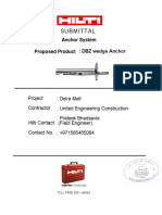 HILTI Wedge Anchor DBZ Submittal-MS-01-59