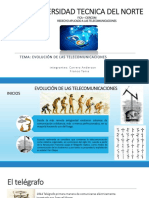 Origen y Evolucion de Las Telecomunicaciones