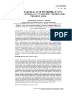 Analisis Faktor-Faktor Penghambat Yang Berpengaruh Terhadap Waktu Proyek Irigasi Di Provinsi Aceh