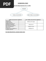 Screening Test: OIR and PPDT Preparation List (Things Happening On Day - 1 in SSB)