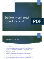 Environment and Development 1 Fall 2017