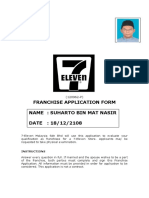 Franchise Application Form