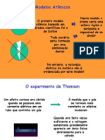 Química PPT - Modelos Atômicos