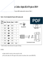 EIA-232 Modem Cables Altpin RJ-45 8-Pin To DB-9